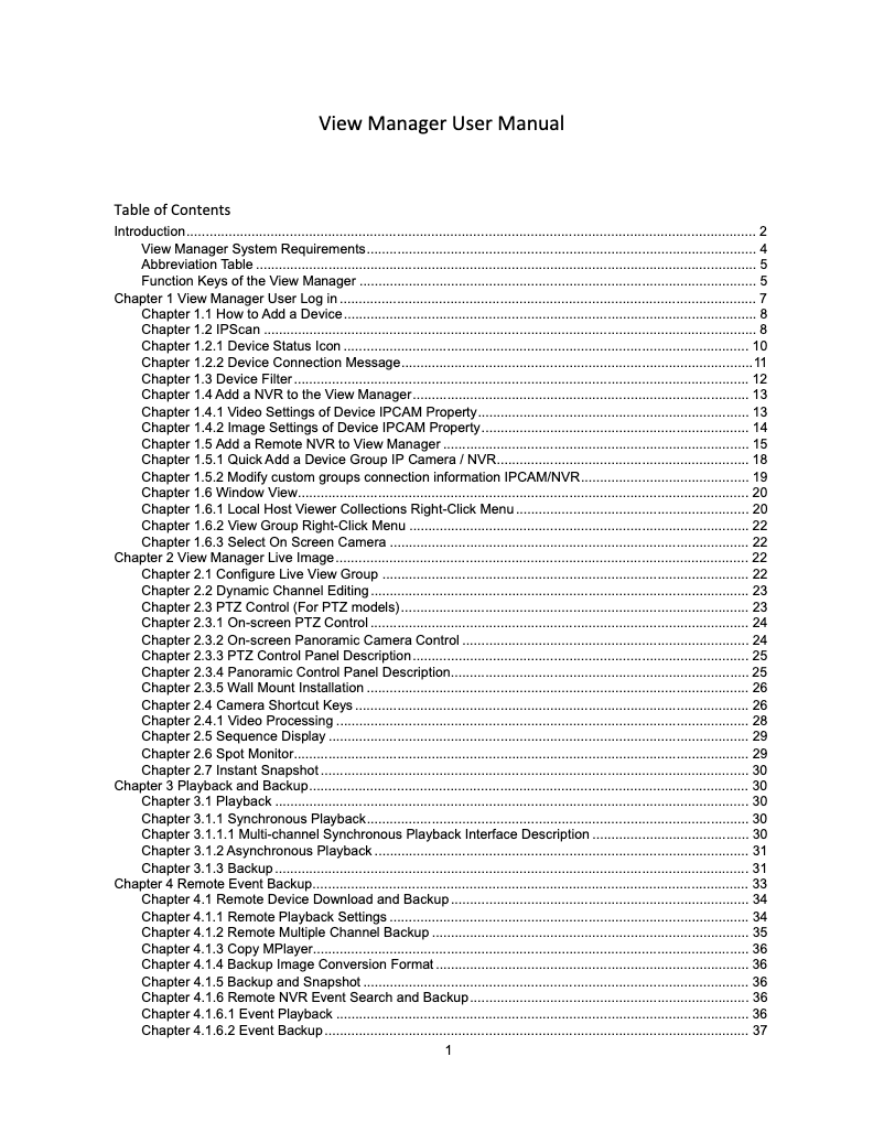 Page n°1 - Manuel utilisateur TRENDnet TV-IP1515PI
