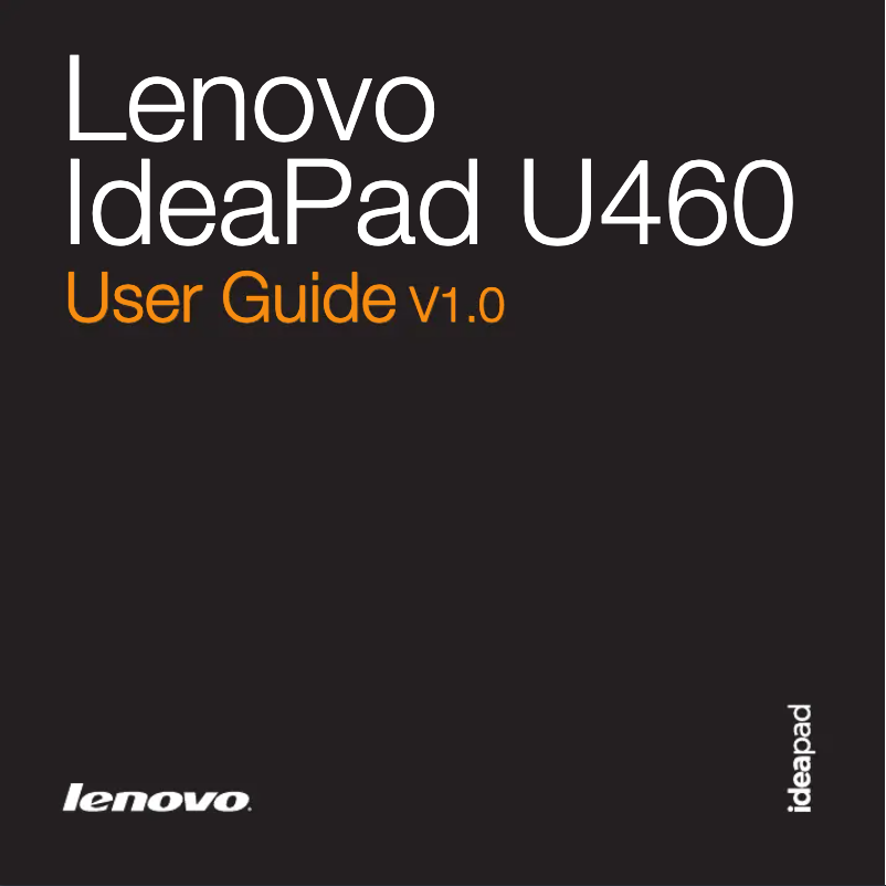 Page 1 de la notice Manuel utilisateur Lenovo IdeaPad U460