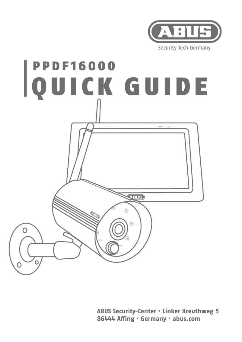 Page 1 de la notice Manuel utilisateur Abus PPDF16000