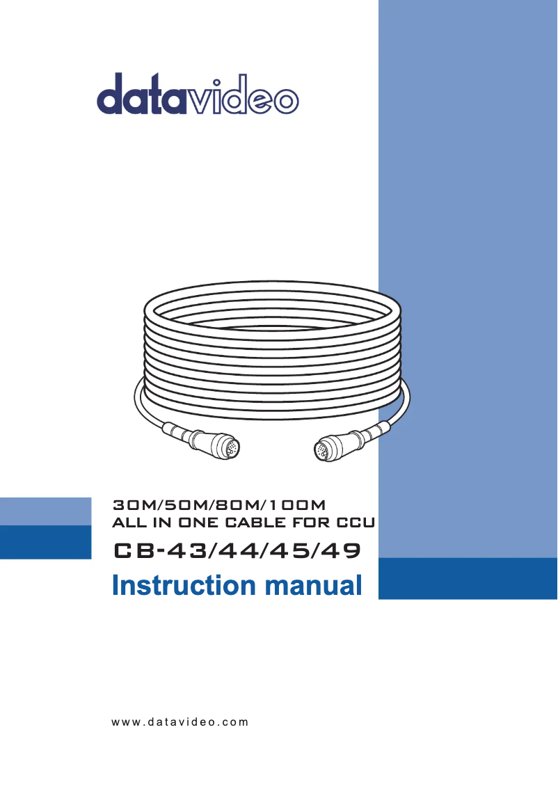 Image de la première page du manuel de l'appareil CB-43