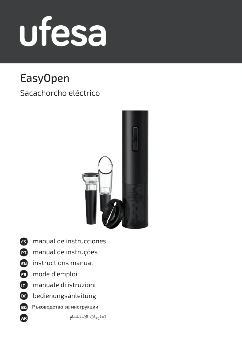 Image de la première page du manuel de l'appareil EasyOpen