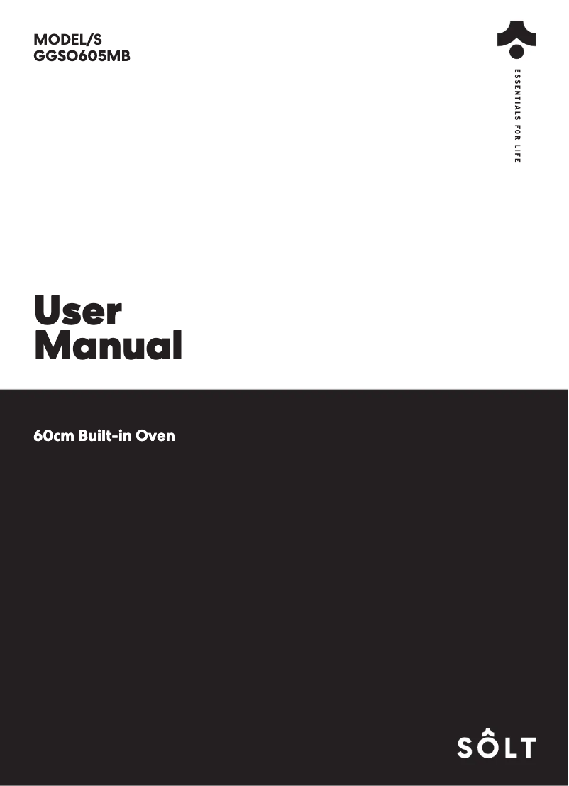 Page n°1 - Manuel utilisateur Sôlt GGSO605MB