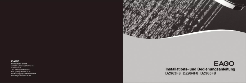 Image de la première page du manuel de l'appareil DZ965F8