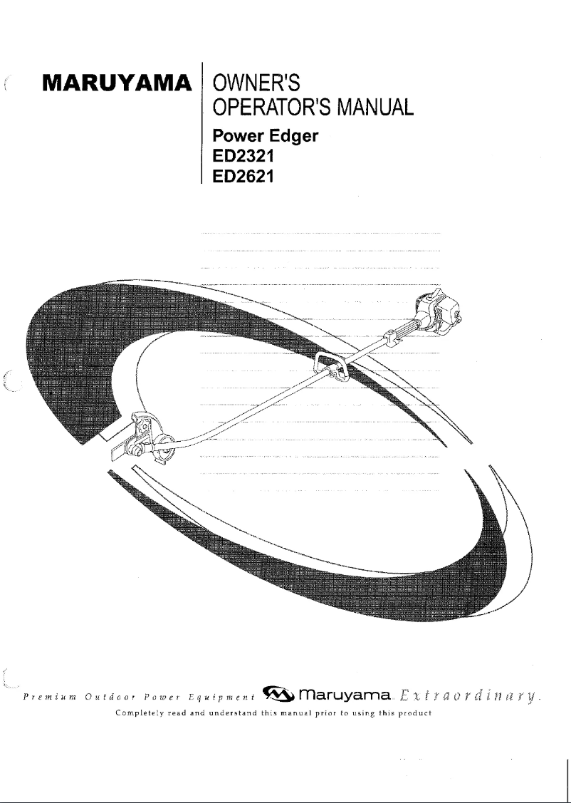 Page 1 de la notice Manuel utilisateur Maruyama ED2321