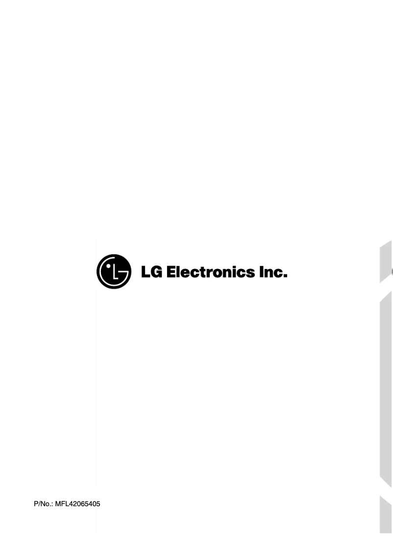 Page 1 de la notice Manuel utilisateur LG WD-D8014