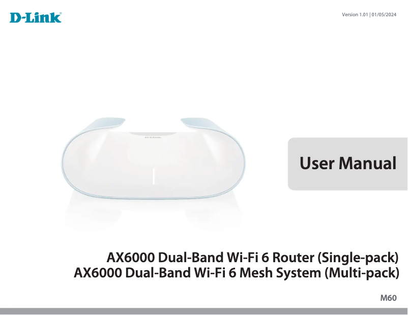 Image de la première page du manuel de l'appareil M60