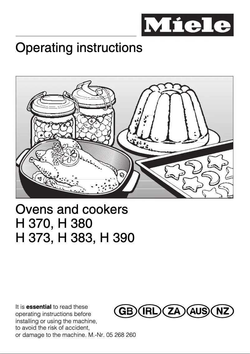 Image de la première page du manuel de l'appareil H 383 B