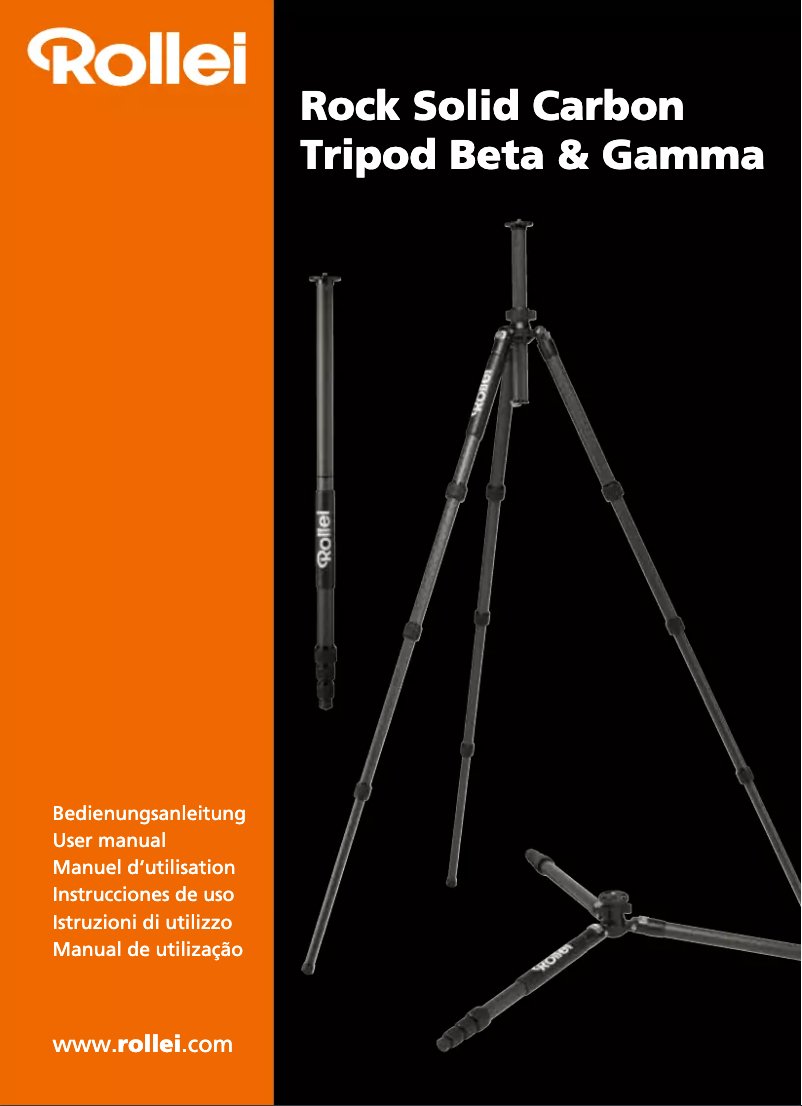 Page 1 de la notice Manuel utilisateur Rollei Rock Solid Carbon Tripod Gamma 22580