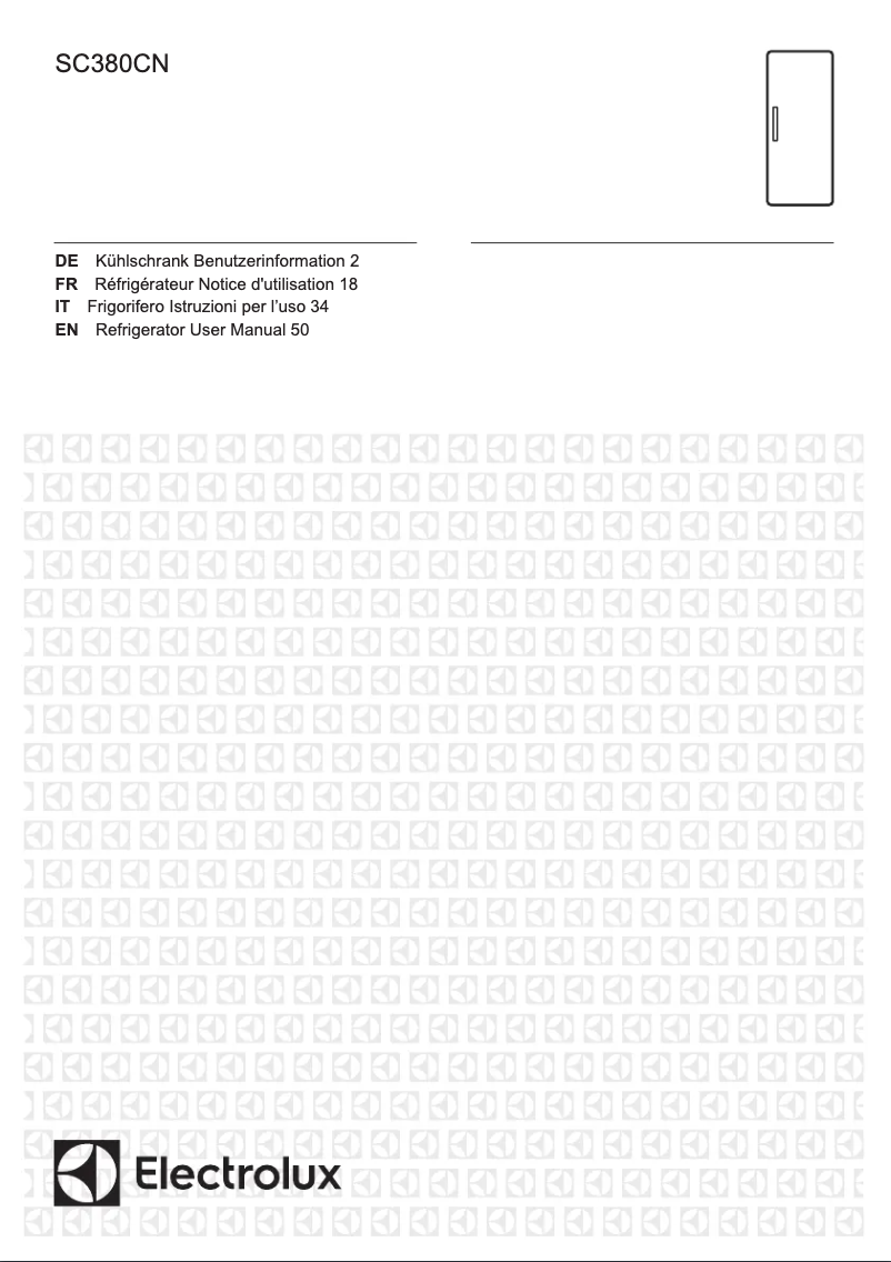 Page n°1 - Manuel utilisateur Electrolux SC380CN