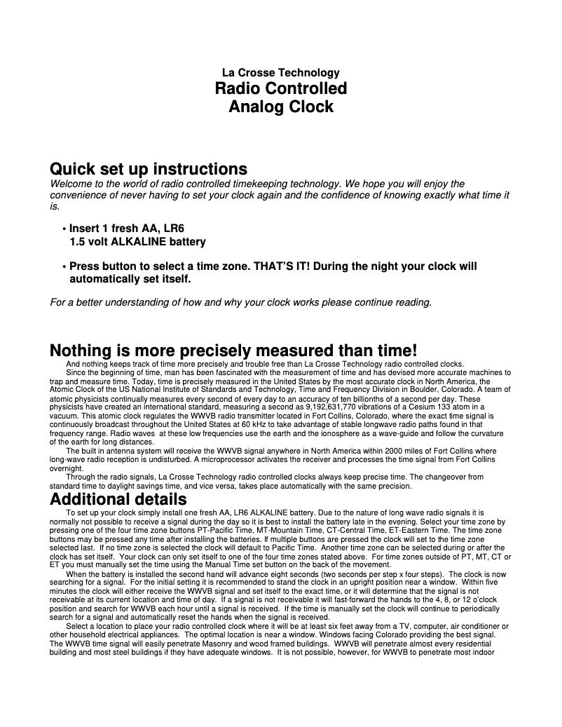 Image de la première page du manuel de l'appareil WT-3126B