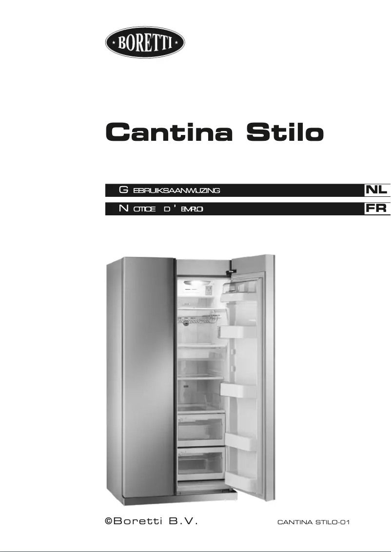 Page n°1 - Manuel utilisateur Boretti Cantina Stilo