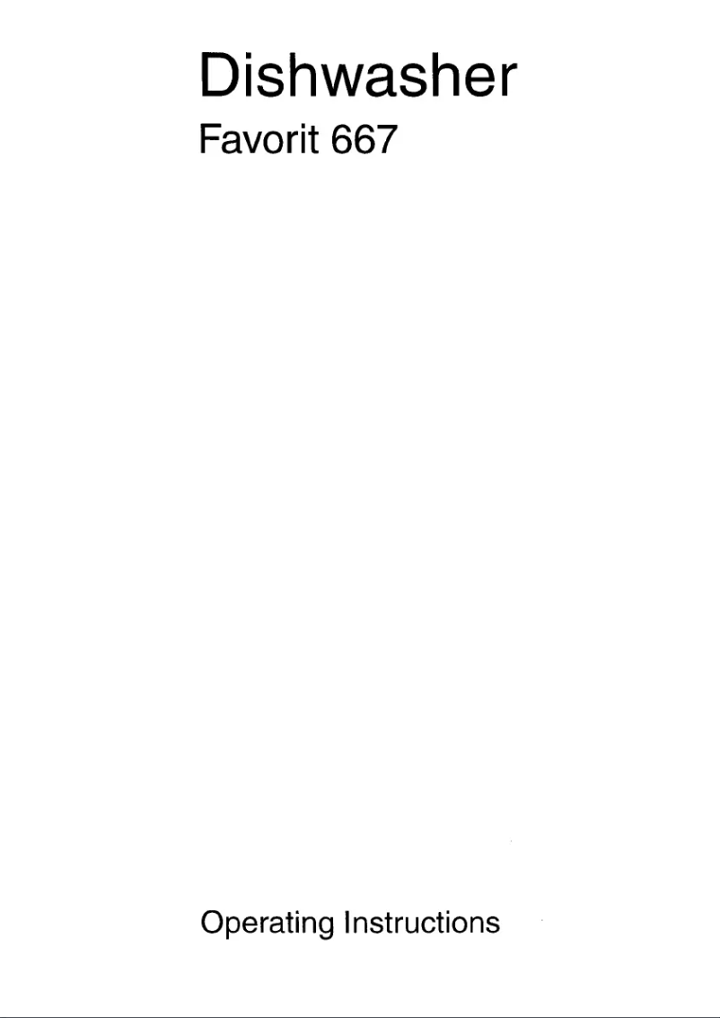 Page 1 de la notice Manuel utilisateur AEG Favorit 667