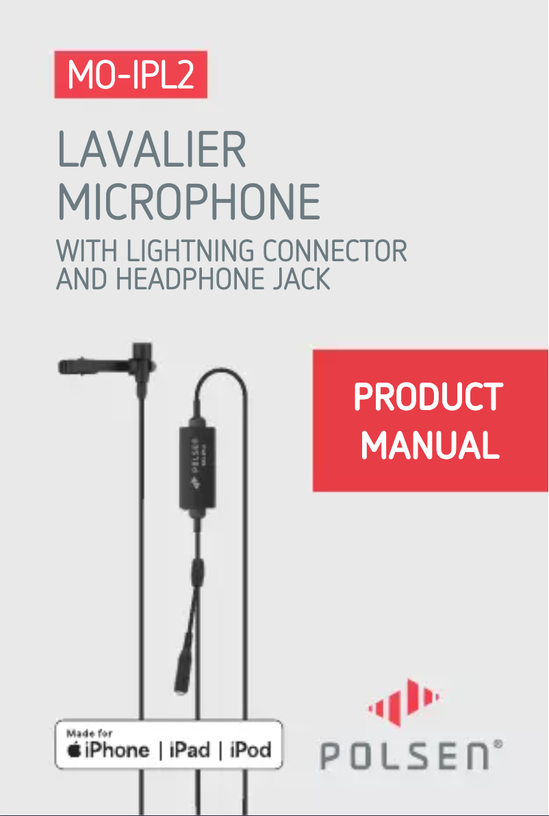 Page 1 de la notice Manuel utilisateur Polsen MO-IPL2