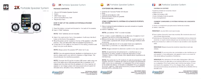 Page 1 de la notice Manuel utilisateur i.Sound DGIPOD-1560