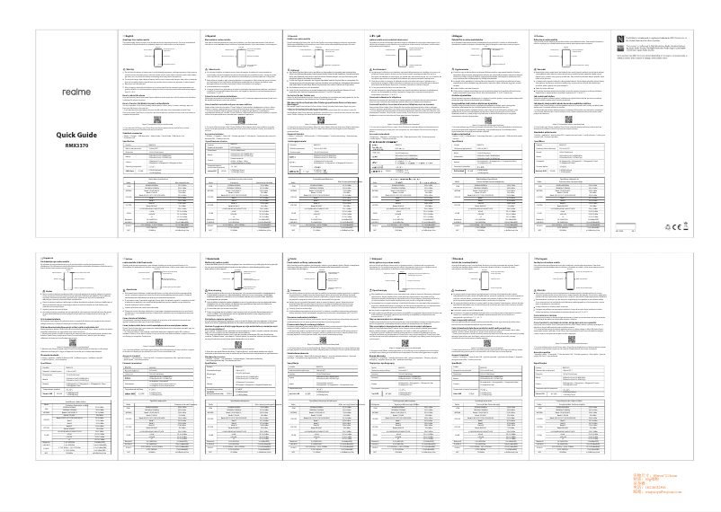 Page 1 de la notice Manuel utilisateur Realme GT Neo 2