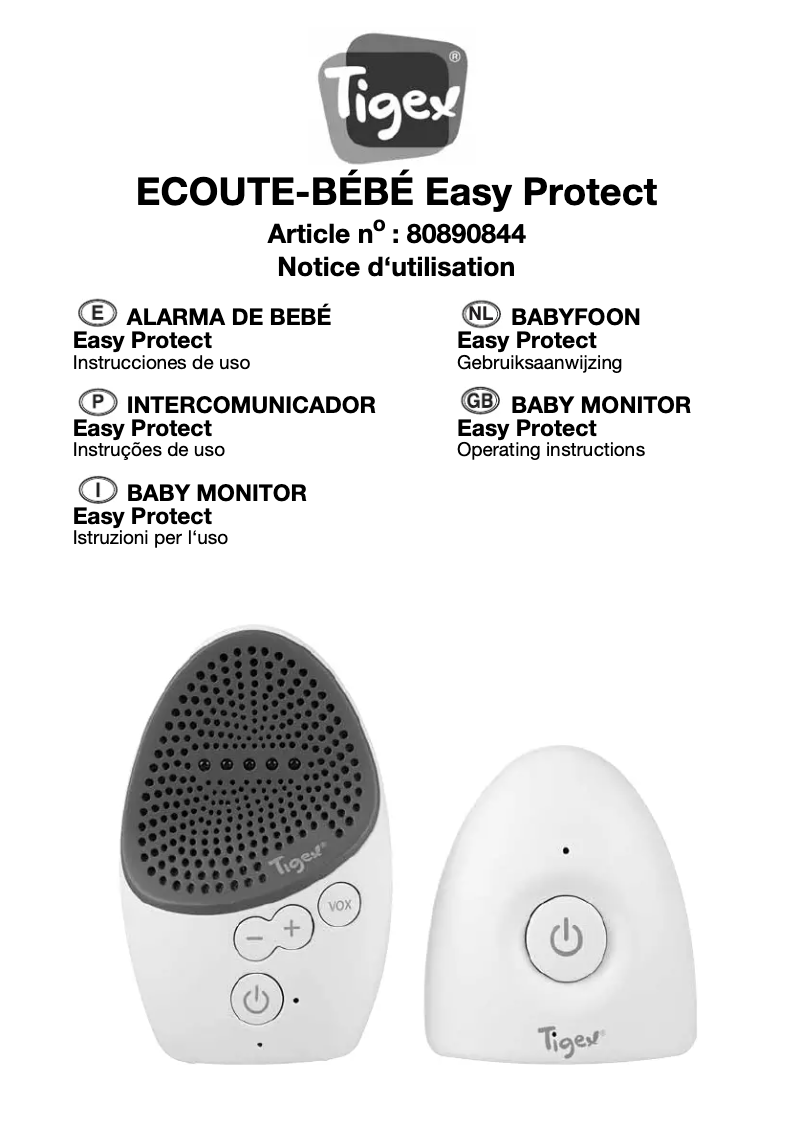 Imagen de la primera página del manual del dispositivo Easy Protect