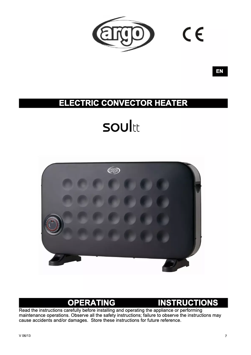 First page image of the manual for Soul & Soul TT