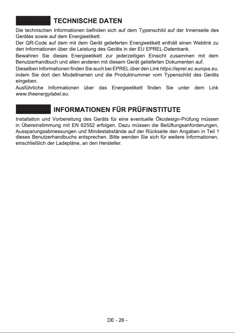 Page n°1 - Manuel utilisateur AEG ORK7M391DX