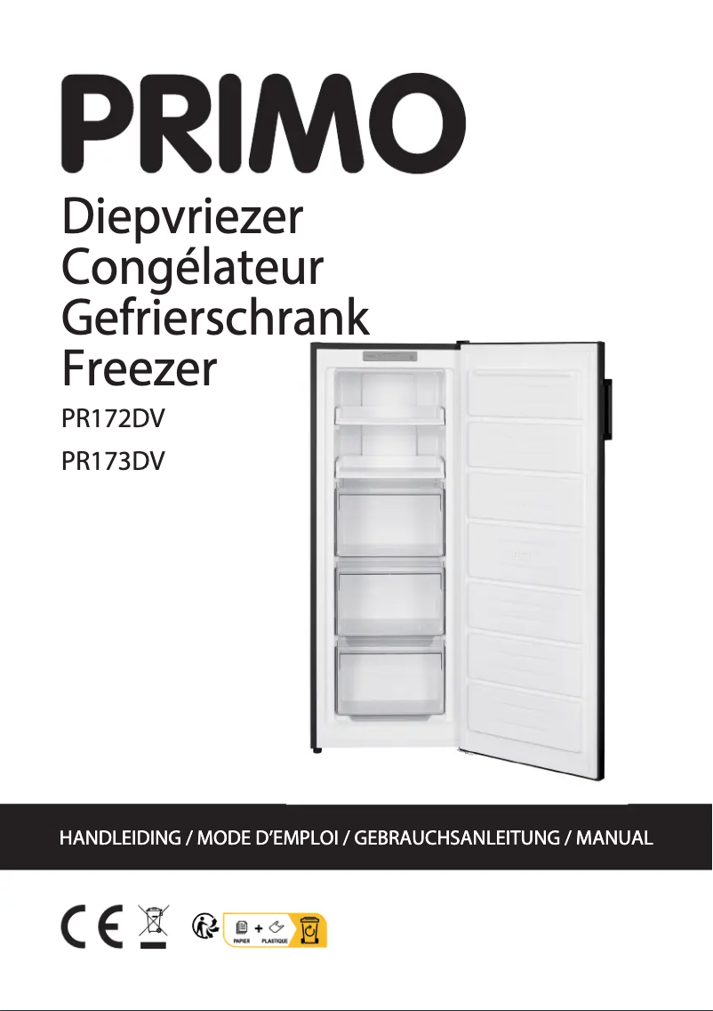 Page n°1 - Manuel utilisateur Primo PR173DV