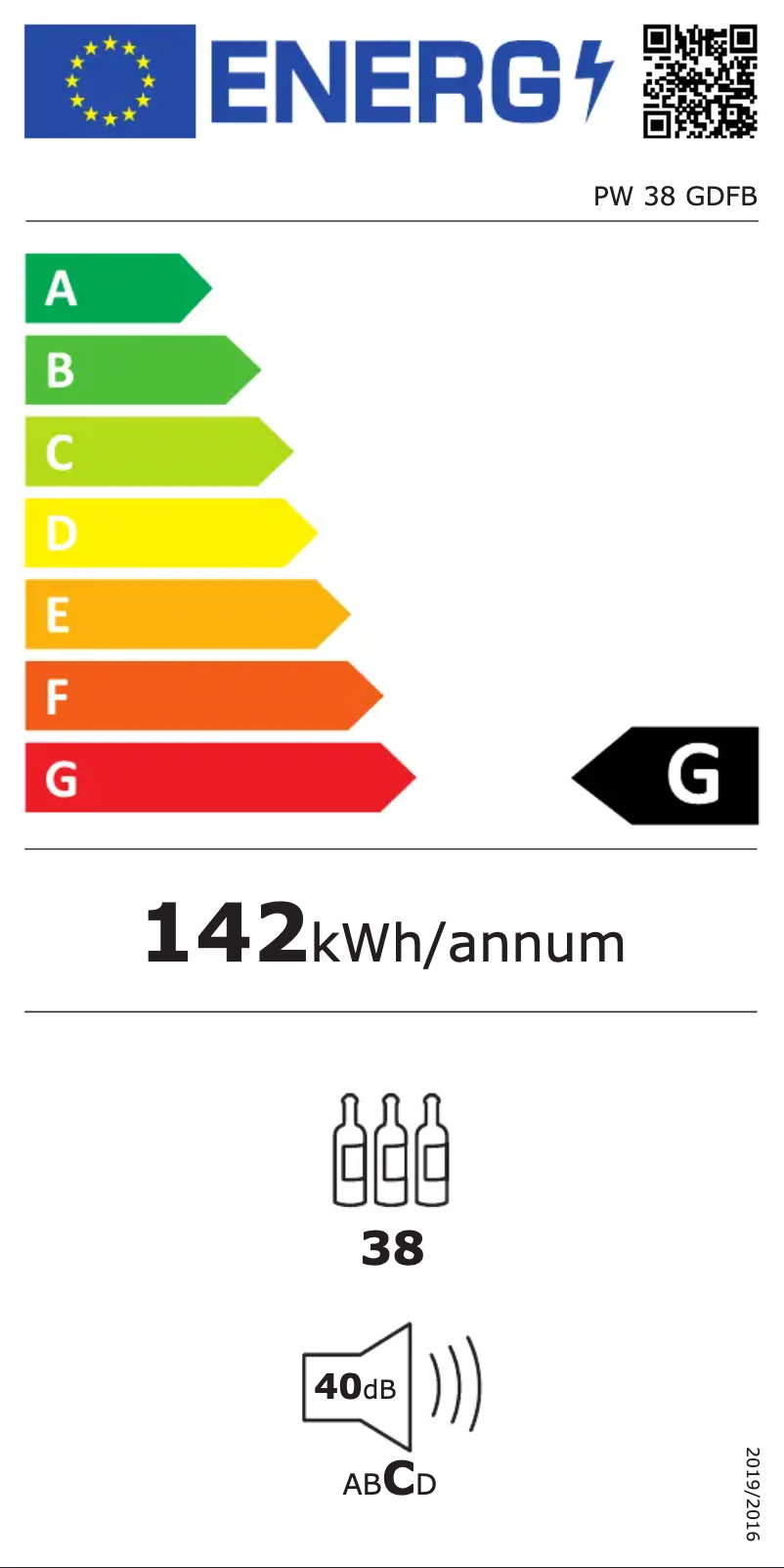 Image de la première page du manuel de l'appareil PW 38 GDFB