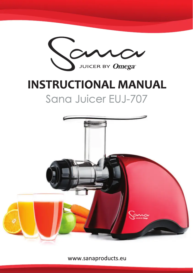 Page n°1 - Manuel utilisateur Sana EUJ-707