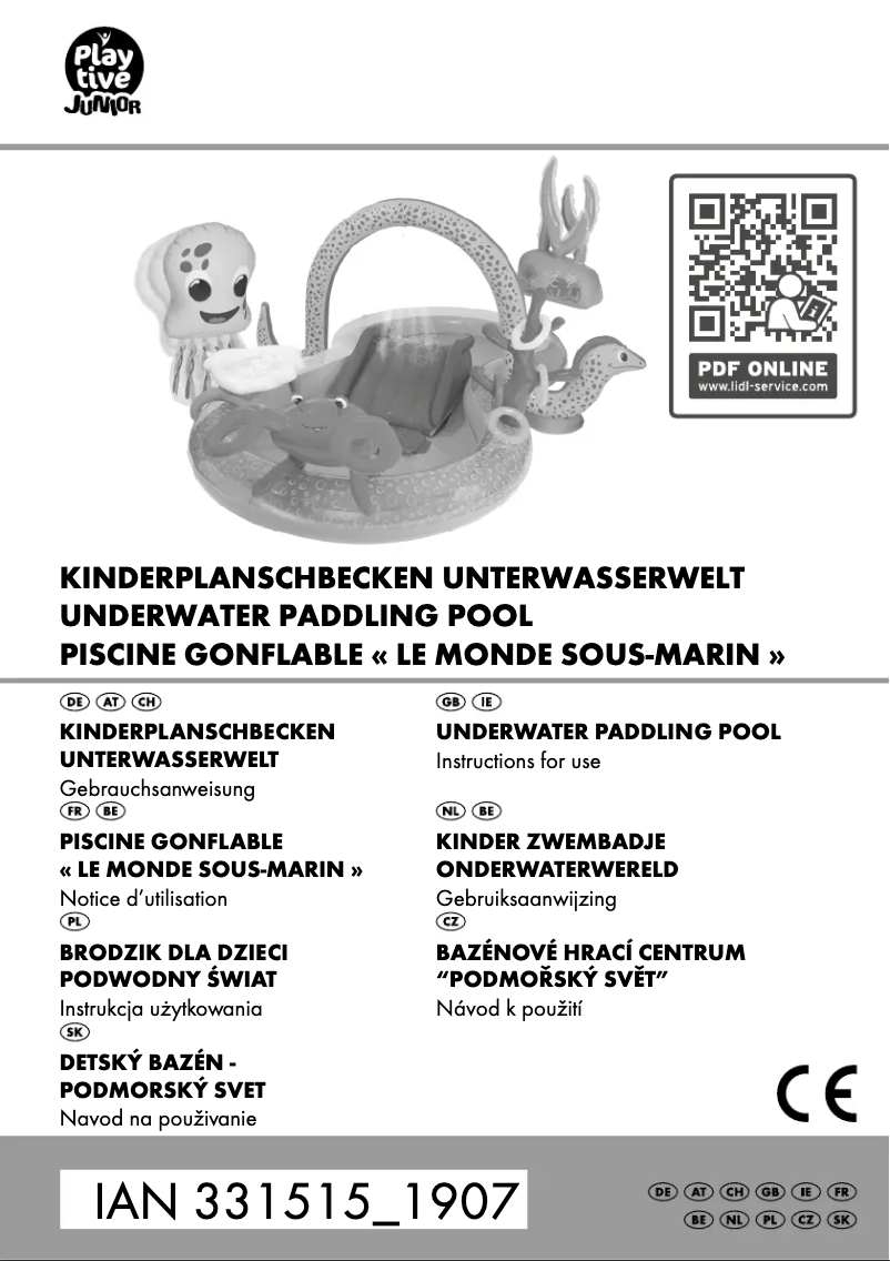 Page 1 de la notice Manuel utilisateur Playtive IAN 331515