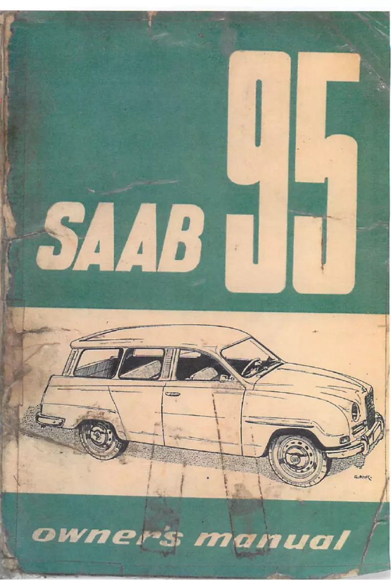 Page 1 de la notice Manuel utilisateur Saab 95 (1961)