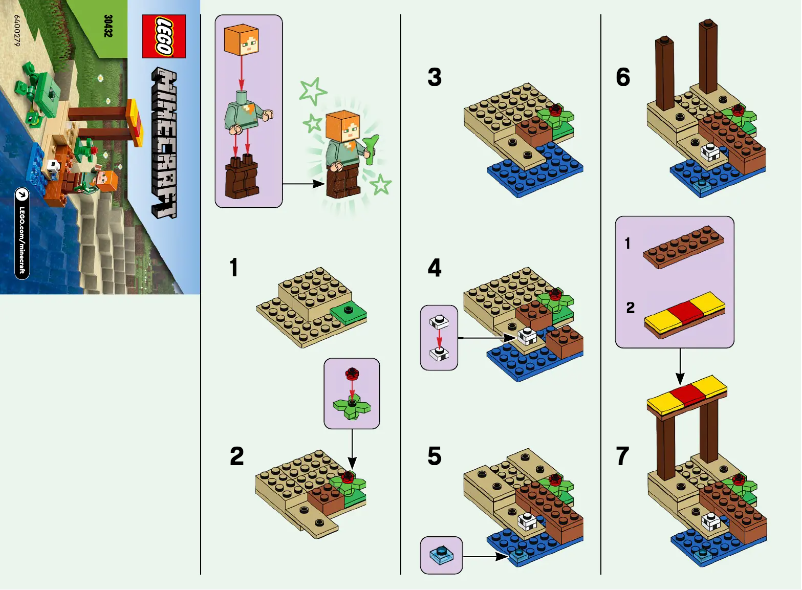 Page 1 de la notice Manuel utilisateur Lego Minecraft 30432