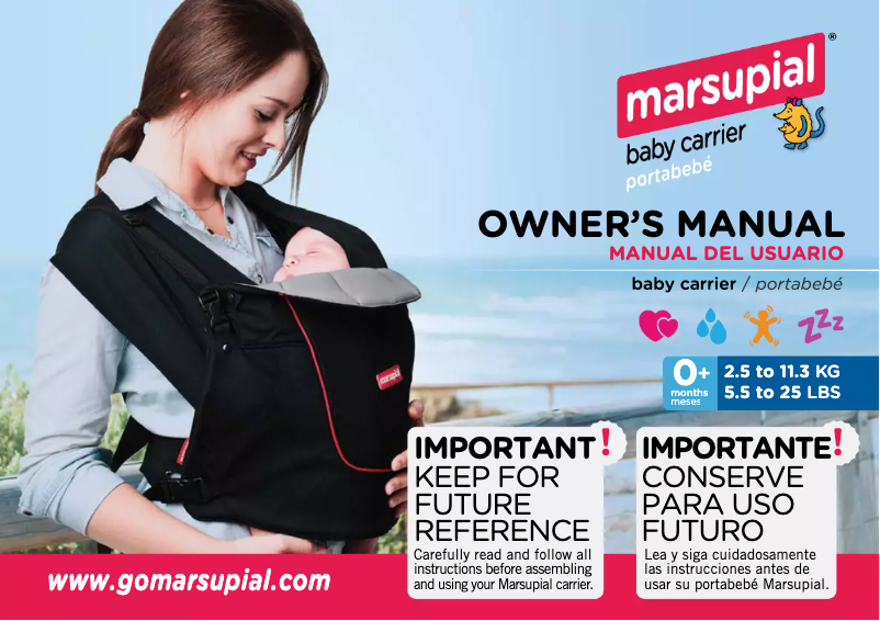 Página 1 del manual Manual de usuario Marsupial Baby Carrier