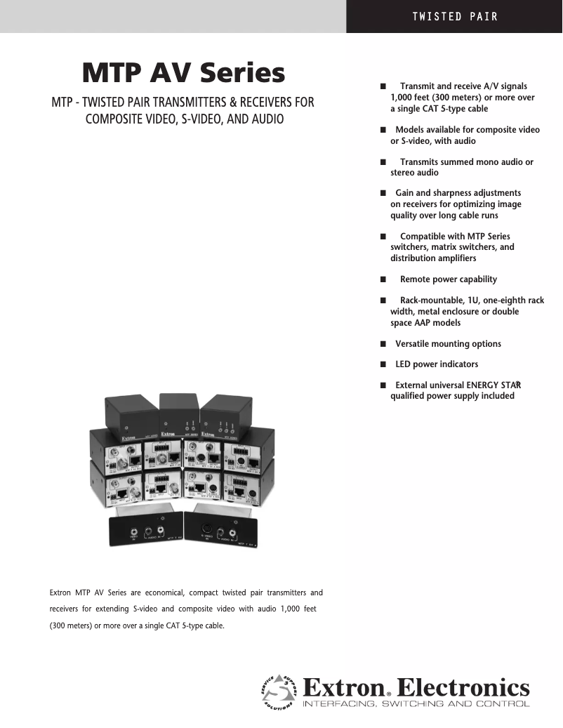 Image de la première page du manuel de l'appareil MTP T AV