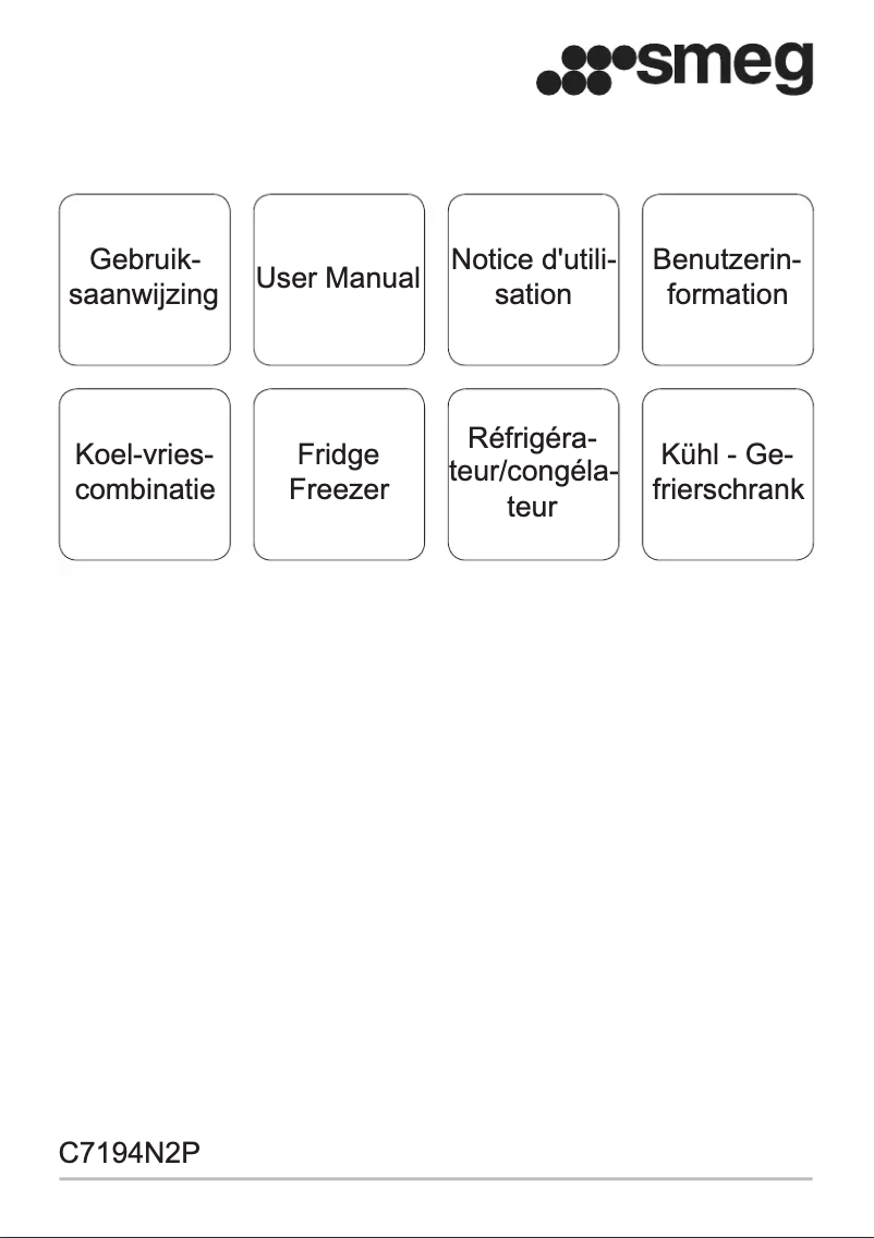 Page 1 de la notice Mode d'emploi Smeg C7194N2P