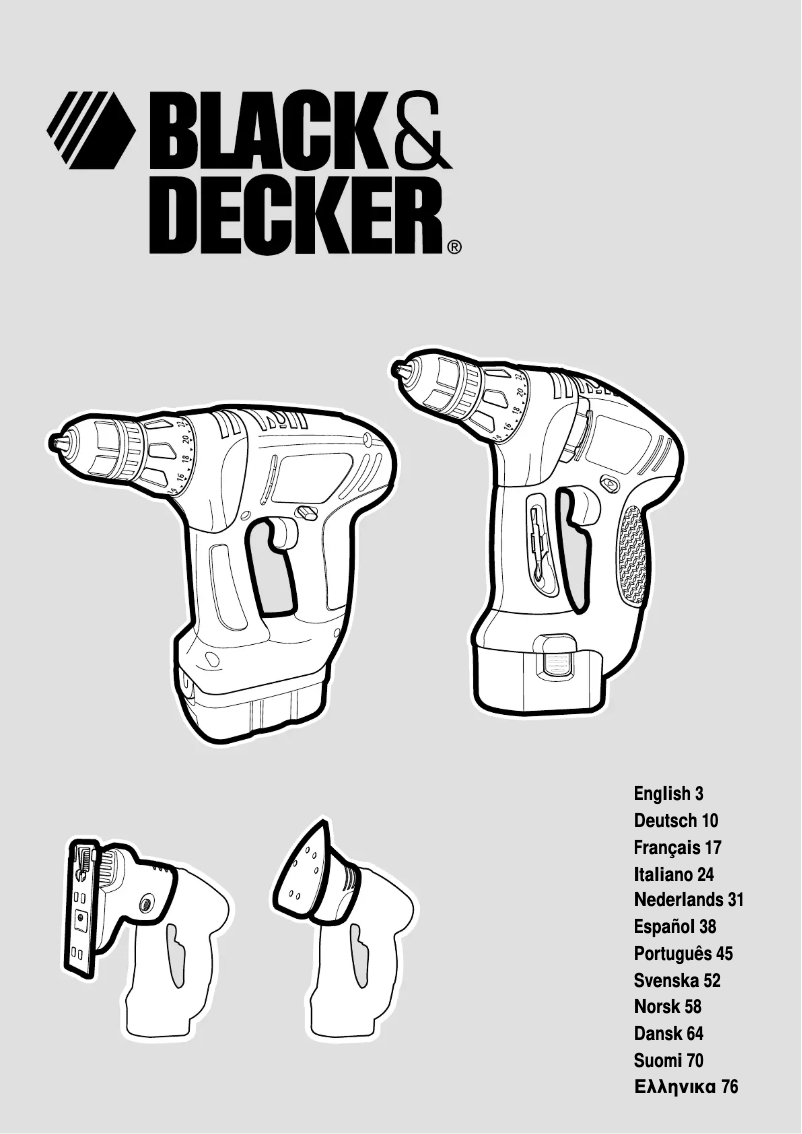 Page 1 de la notice Manuel utilisateur Black & Decker KC2002F
