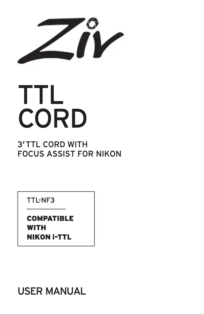 Page n°1 - Manuel utilisateur Ziv TTL-NF3