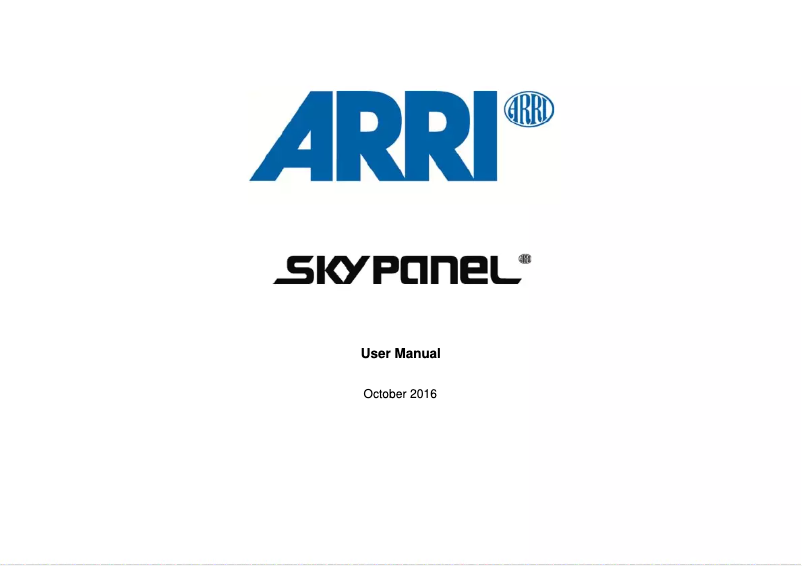 Image de la première page du manuel de l'appareil SkyPanel S60-C