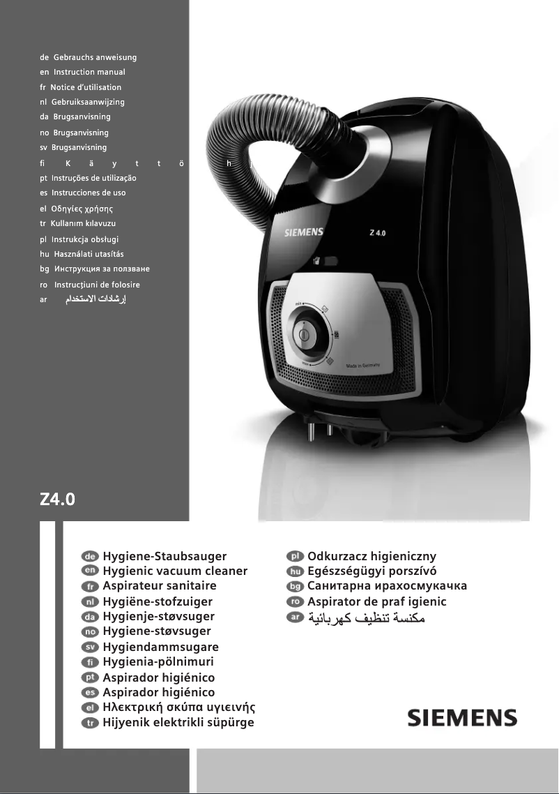 Page n°1 - Manuel utilisateur Siemens VSZ4GPXM1