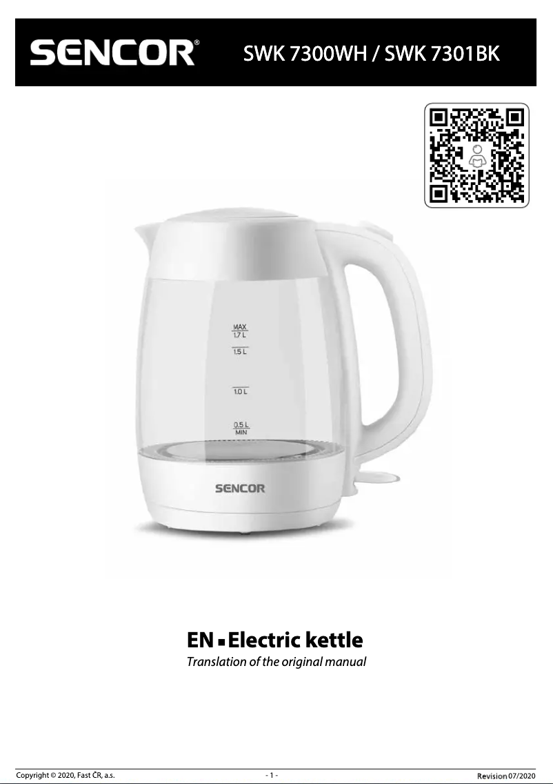 Image de la première page du manuel de l'appareil SWK 7300WH