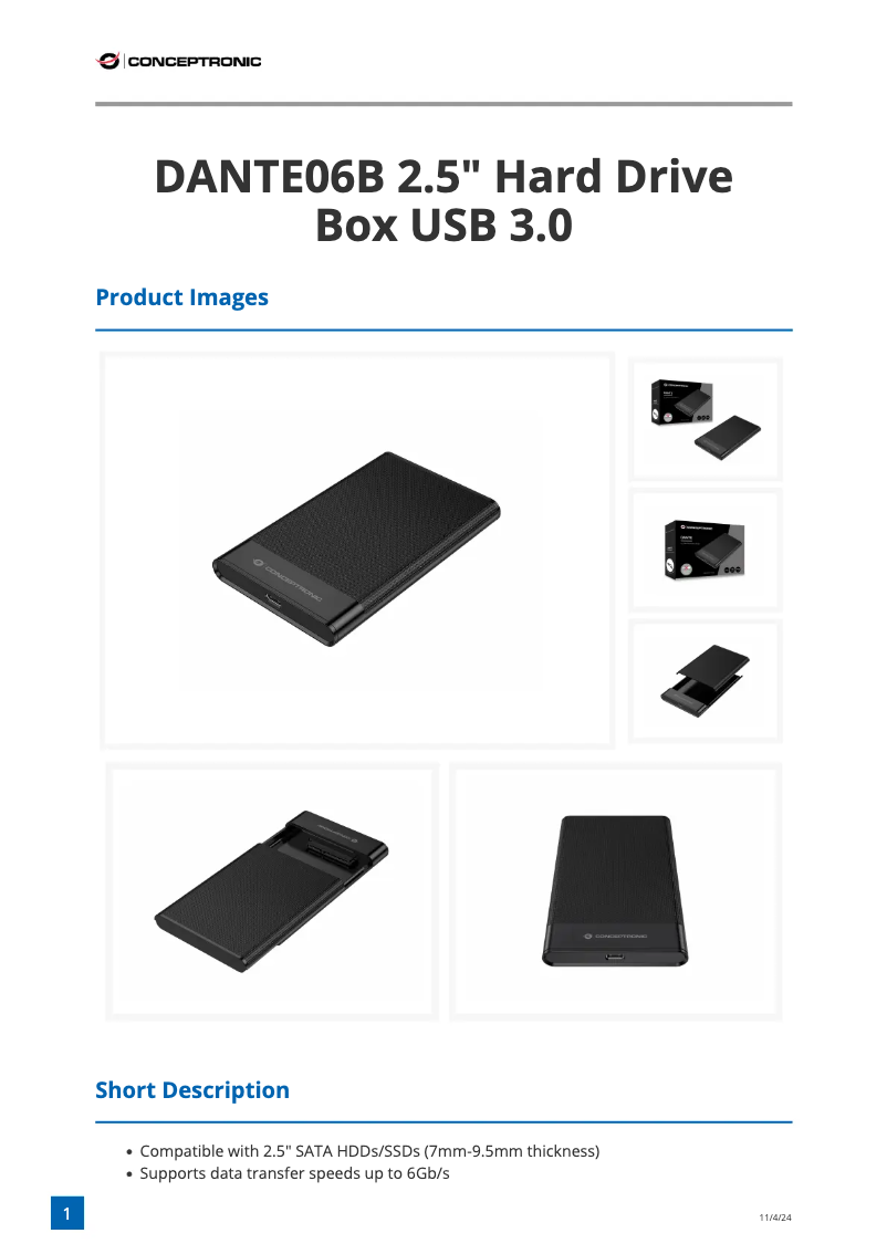 Image de la première page du manuel de l'appareil DANTE06B