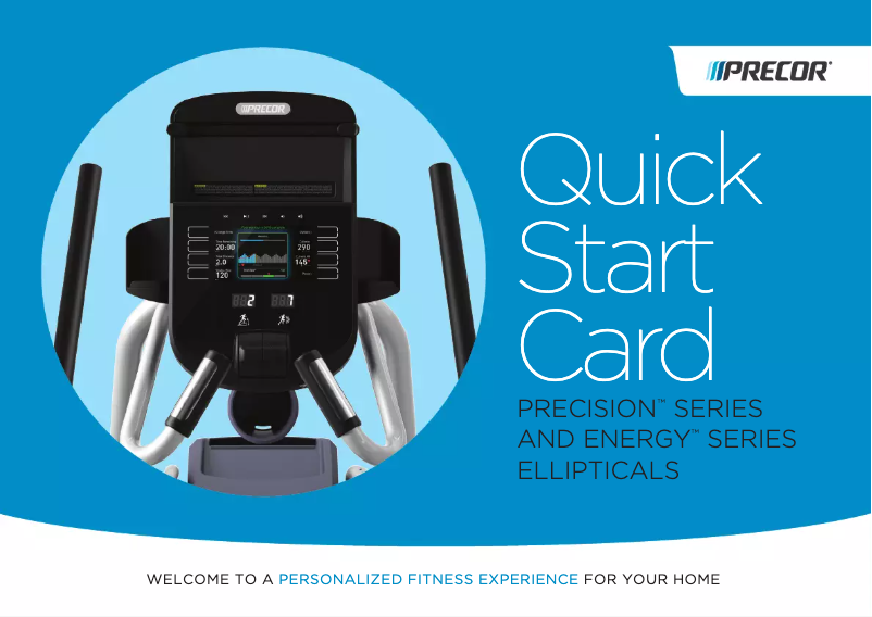 Page 1 de la notice Manuel utilisateur Precor EFX 447