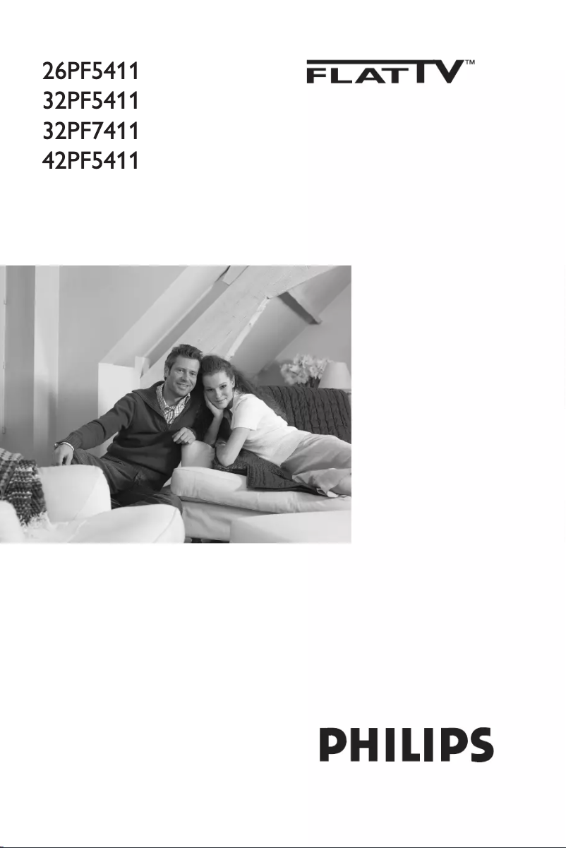 Page 1 de la notice Manuel utilisateur Philips 32PF5411