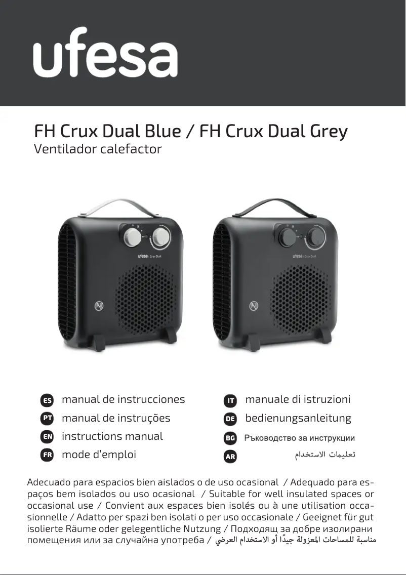 Page n°1 - Manuel utilisateur Ufesa Crux Dual