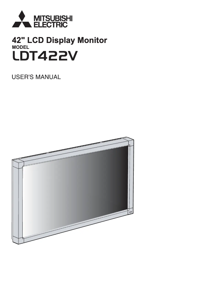 Image de la première page du manuel de l'appareil LDT422V
