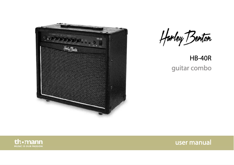 Page 1 de la notice Manuel utilisateur Harley Benton HB-40R