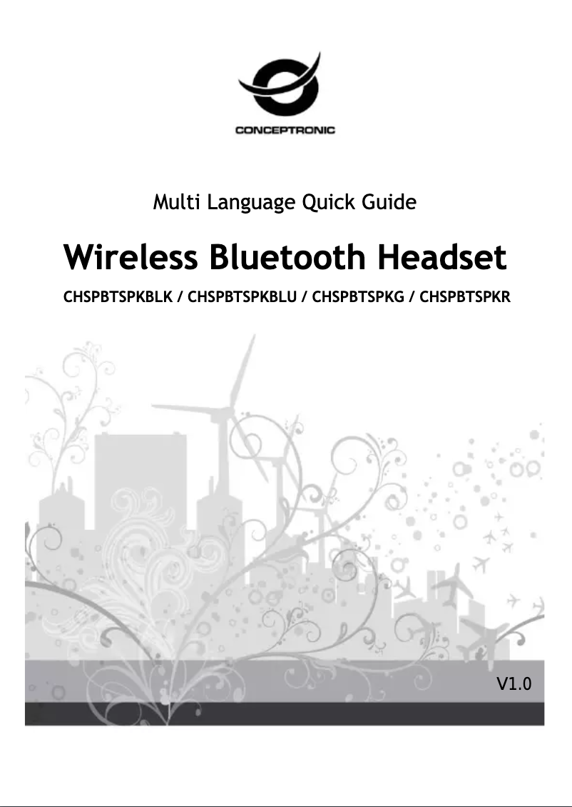 Page 1 de la notice Manuel utilisateur Conceptronic CHSPBTSPKG