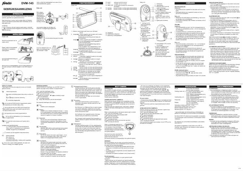Image de la première page du manuel de l'appareil DVM-143
