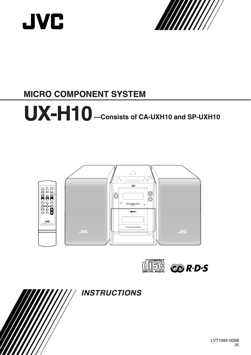 Image de la première page du manuel de l'appareil UX-H10