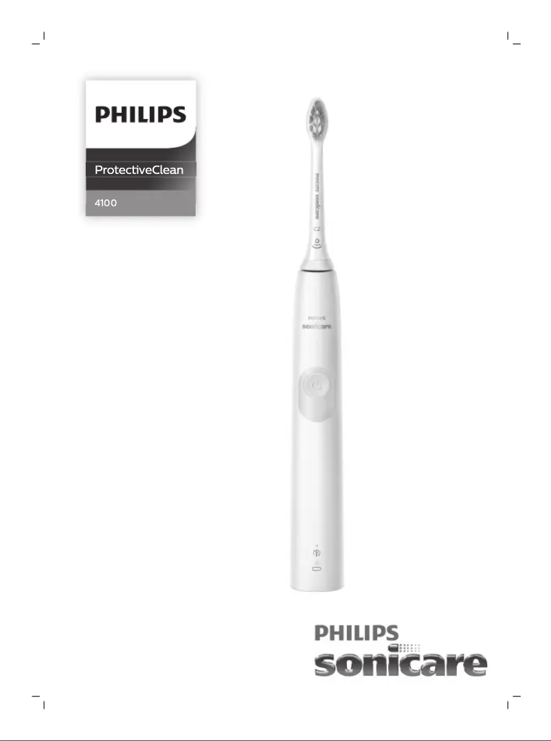 Page 1 de la notice Manuel utilisateur Philips Sonicare ProtectiveClean 4100 Sonic HX6812