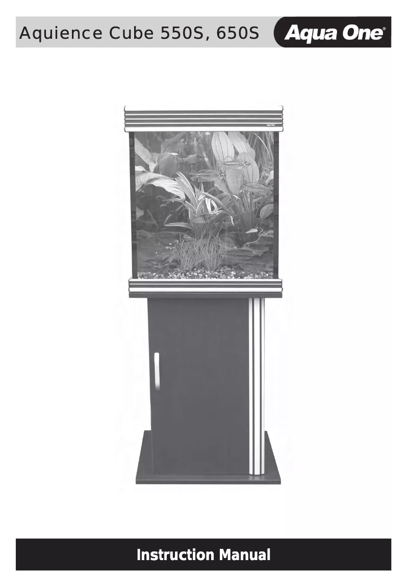 Image de la première page du manuel de l'appareil Aquience 650S Cube