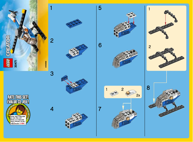 Page 1 de la notice Manuel utilisateur Lego Creator 30471