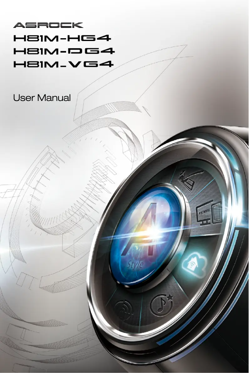 Page n°1 - Manuel utilisateur Asrock H81M-HG4