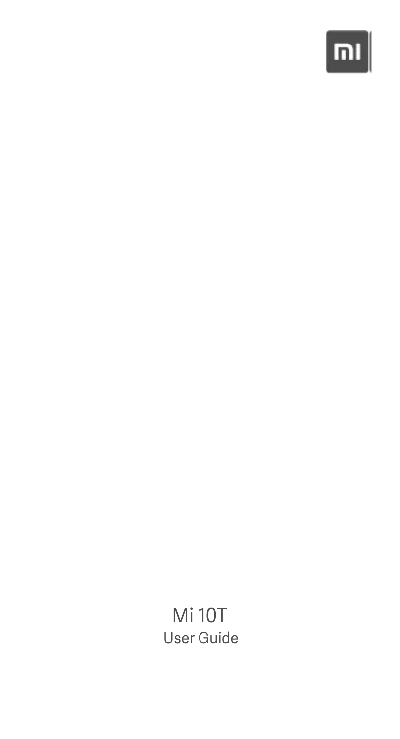 Page 1 de la notice Manuel utilisateur Xiaomi Mi 10T